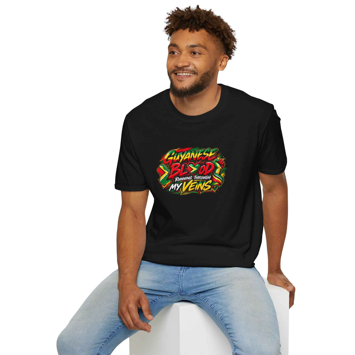 Guyanese Blood Running Through My Veins T-Shirt, alternate product view 16