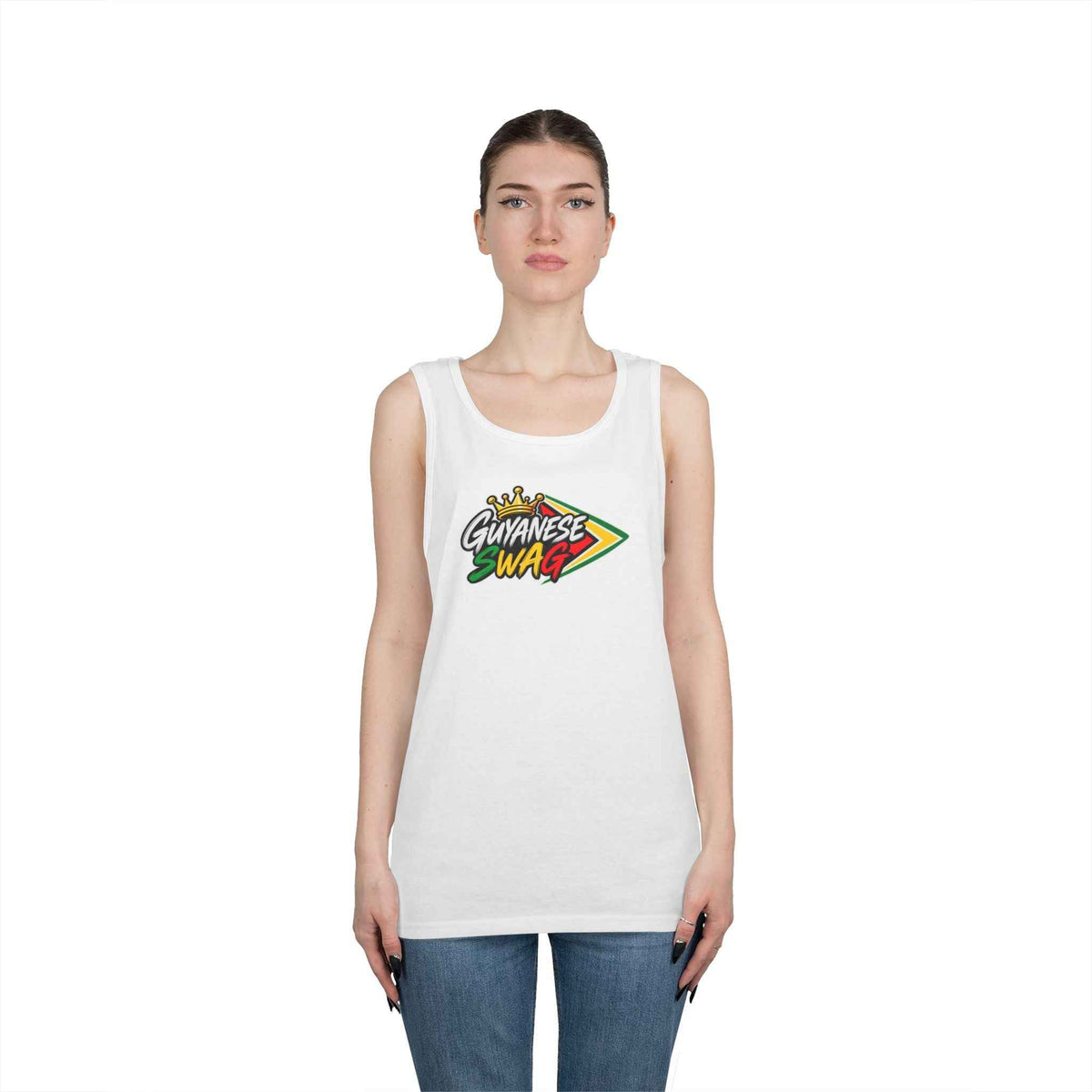 Guyanese Swag Classic Cotton Tank Top, alternate product view 4