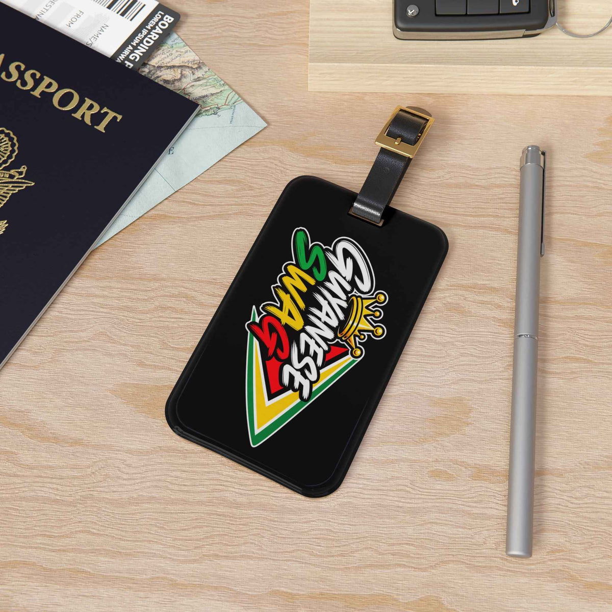 Guyanese Swag Crown Luggage Tag, alternate product view 4
