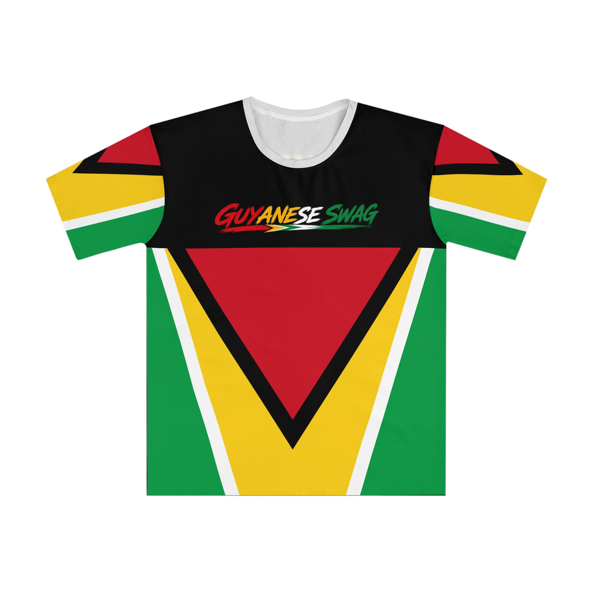 Guyanese Swag Flag and Coat of Arms T-Shirt, alternate product view 5