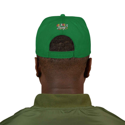 Guyanese Swag Flag Map Snapback Hat, alternate cap view, reference view 18