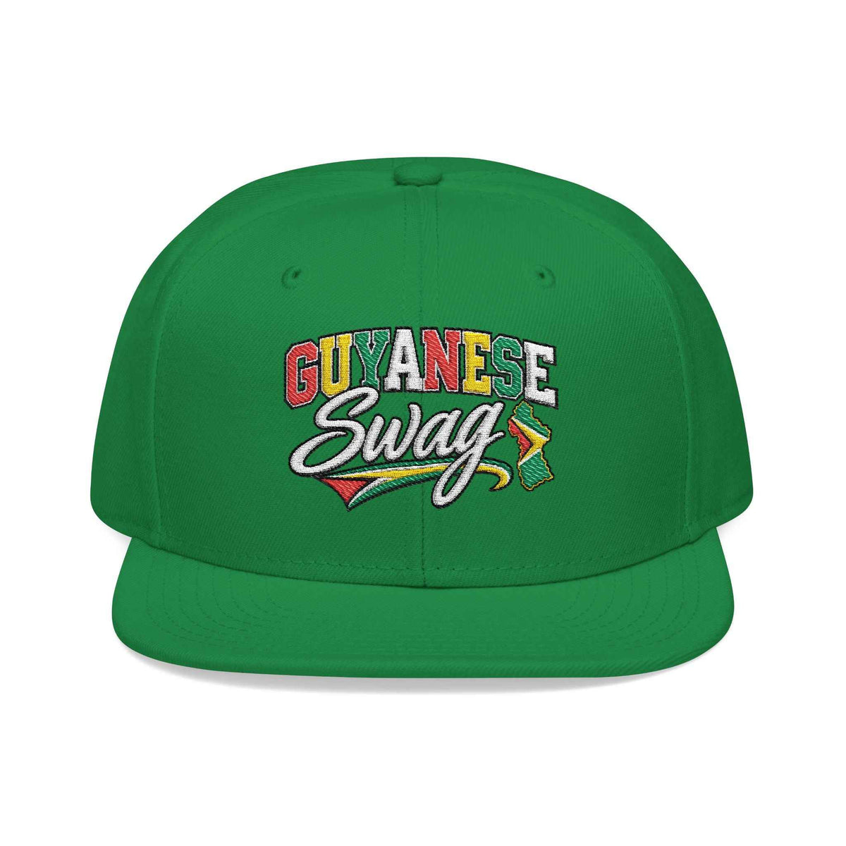 Guyanese Swag Flag Map Snapback Hat, alternate cap view, reference view 19