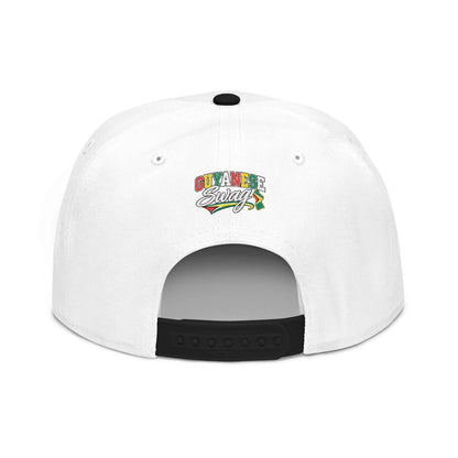 Guyanese Swag Flag Map Snapback Hat, alternate cap view, reference view 25