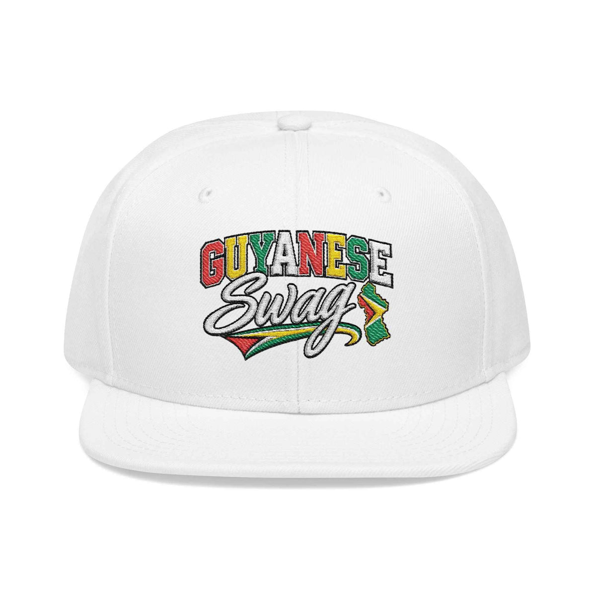 Guyanese Swag Flag Map Snapback Hat, alternate cap view, reference view 29