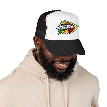 Guyanese Swag Foam Mesh Trucker Hat, alternate cap view, reference view 11