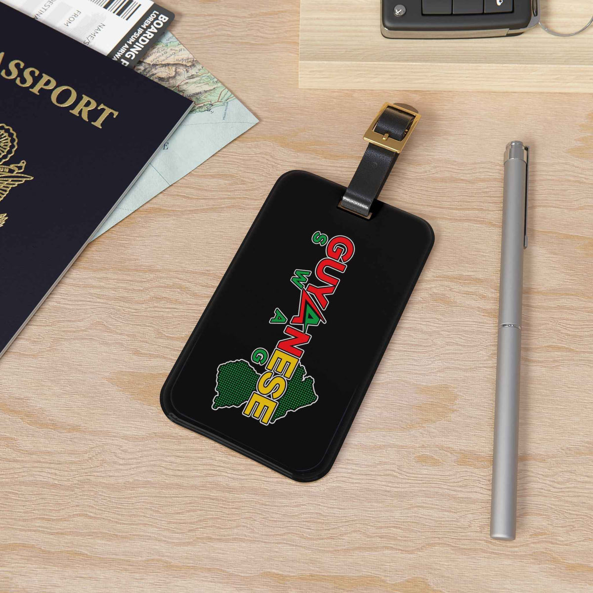 Guyanese Swag Guyana Map Luggage Tag, alternate product view 4