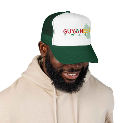 Guyanese Swag Guyana Map Trucker Hat, alternate cap view, reference view 7