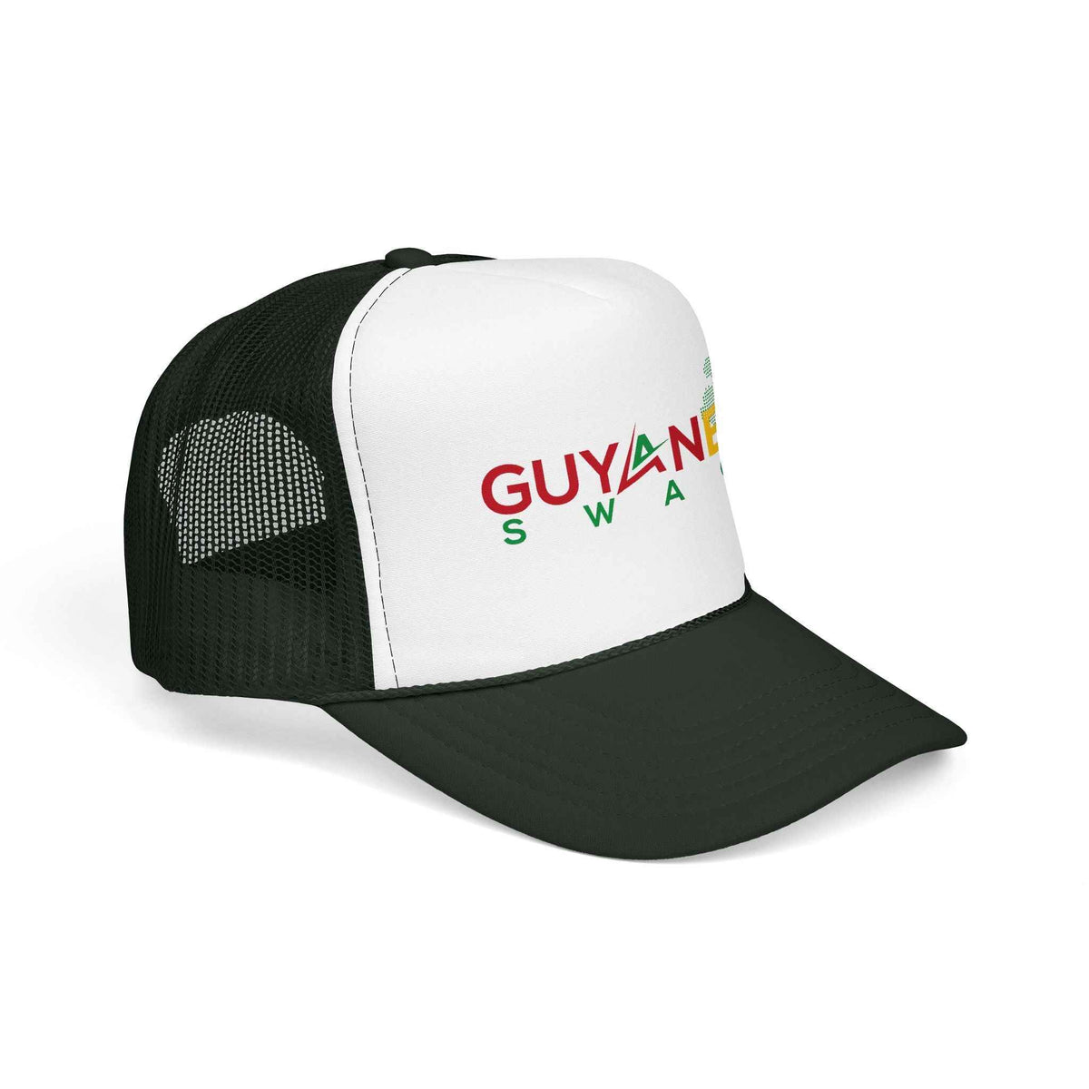 Guyanese Swag Guyana Map Trucker Hat, alternate cap view, reference view 18