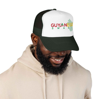 Guyanese Swag Guyana Map Trucker Hat, alternate cap view, reference view 19