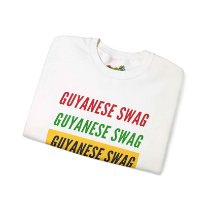 Guyanese Swag Retro Text Crewneck Sweatshirt, alternate product view 4