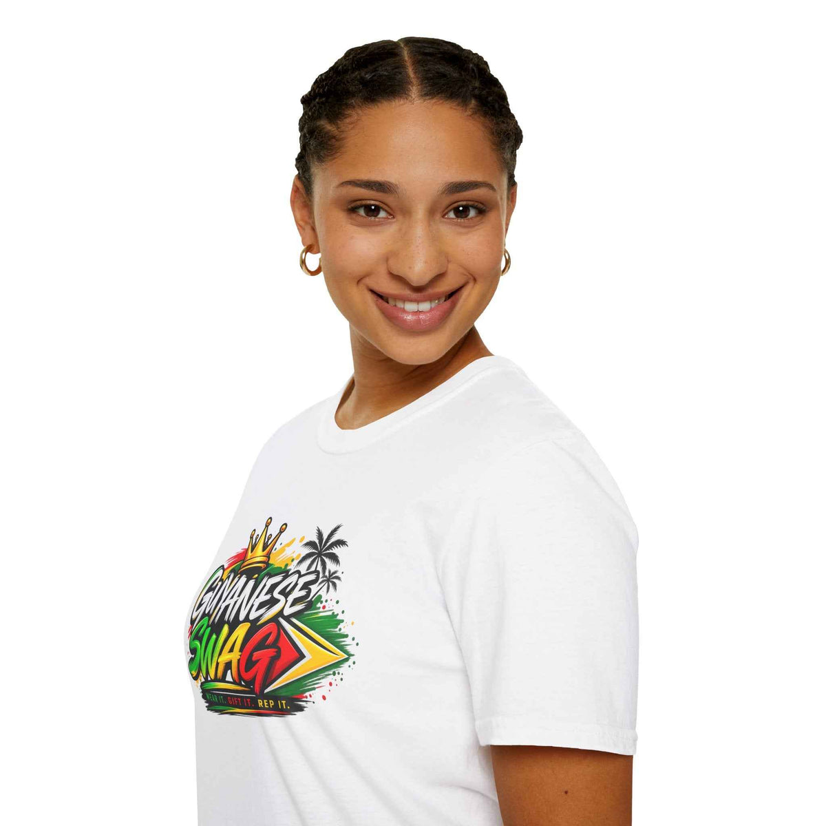 Guyanese Swag Signature Graphic T-Shirt, alternate product view 6