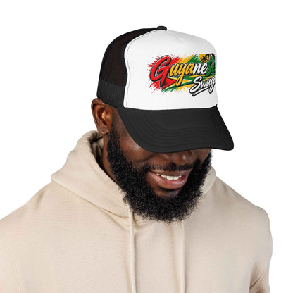 Guyanese Swag Signature Trucker Hat, alternate cap view