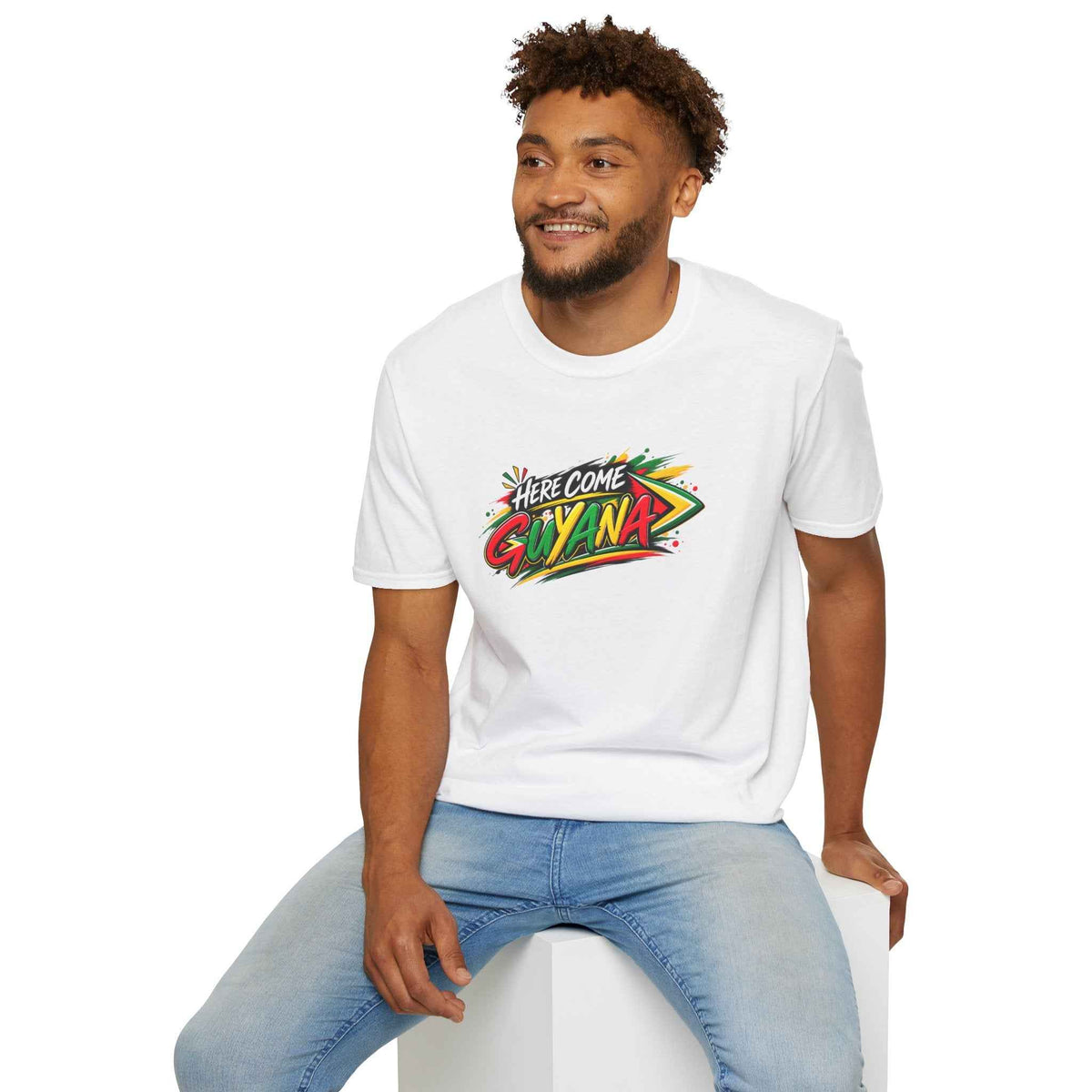 Here Come Guyana Unisex T-Shirt, alternate product view 9