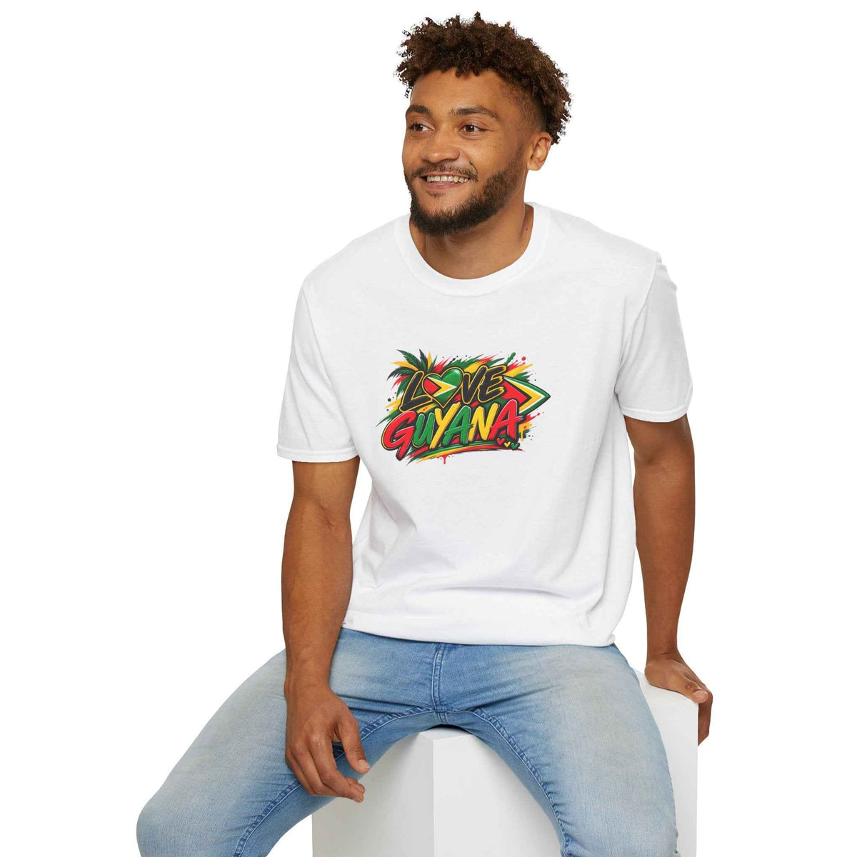 Love Guyana Unisex Graphic T-Shirt, alternate product view 9