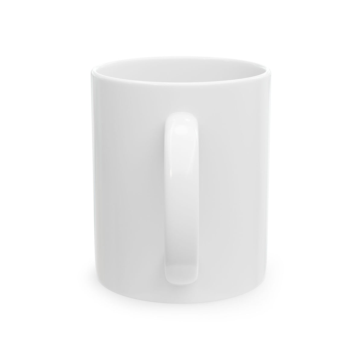 Minding My Business Tea Mug, handle view