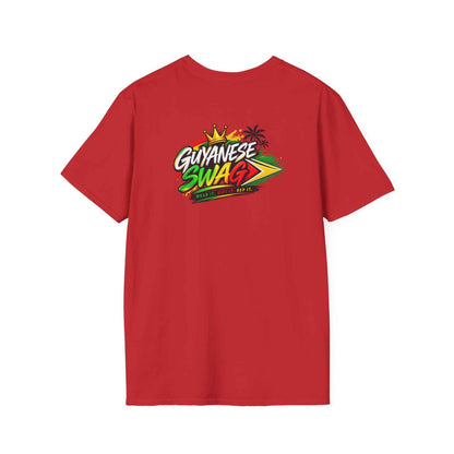 One People One Nation One Destiny Guyana T-Shirt, green shirt back view