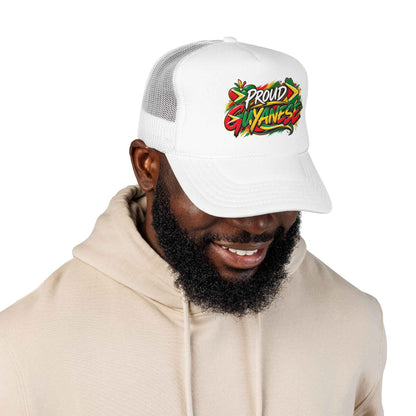 Proud Guyanese Foam Trucker Hat, alternate cap view, reference view 19