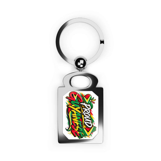 Proud Guyanese Graffiti Rectangle Keychain