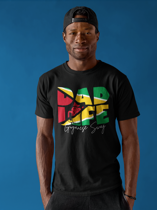 Father's Day Dad Life Men Soft Style Shirt Sleeve T-Shirt by Guyanese Swag.