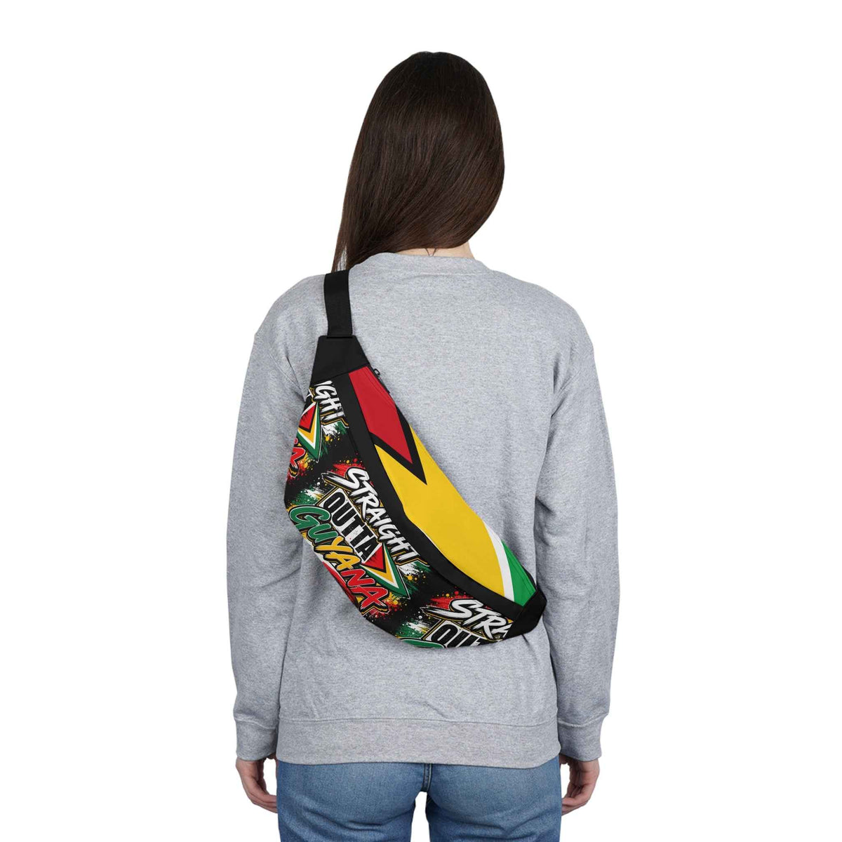 Straight Outta Guyana Fanny Pack, alternate product view 3