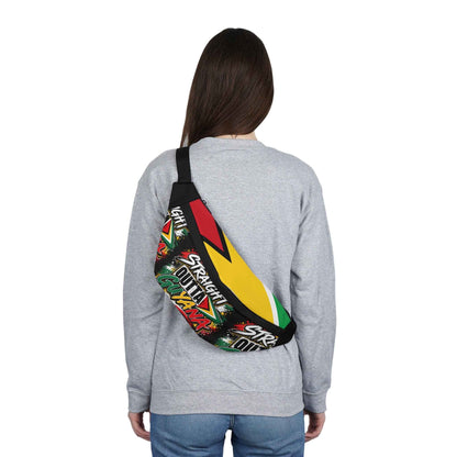 Straight Outta Guyana Fanny Pack, alternate product view 3