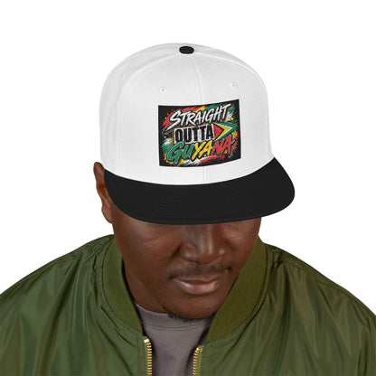Straight Outta Guyana Snapback Hat, alternate cap view, reference view 7