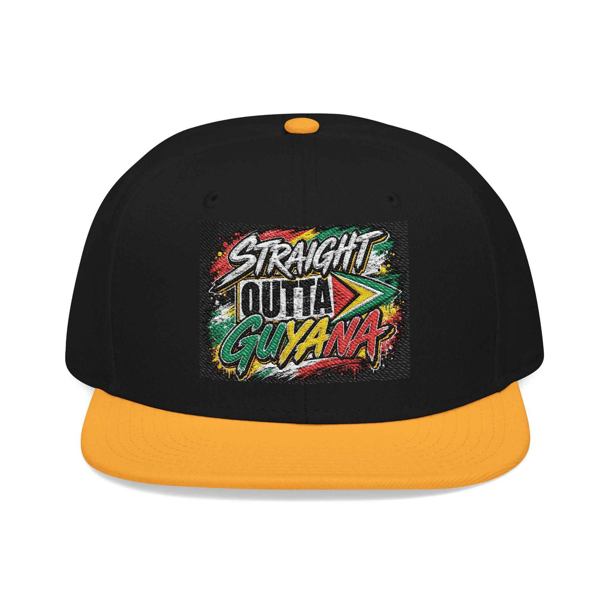 Straight Outta Guyana Snapback Hat, alternate cap view, reference view 13