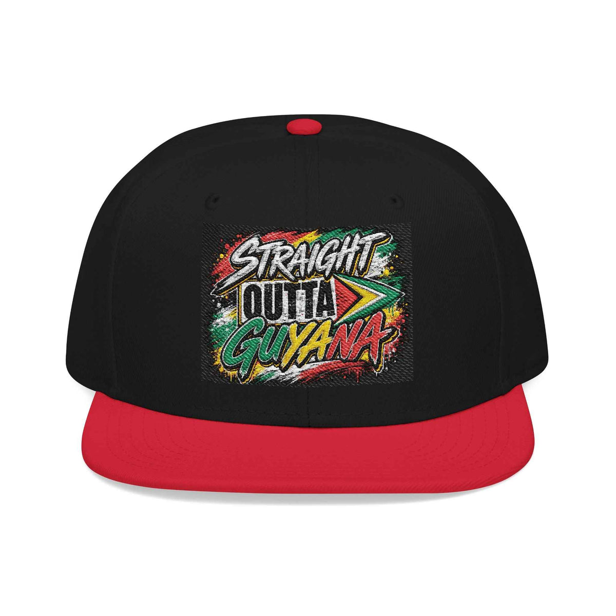 Straight Outta Guyana Snapback Hat, alternate cap view, reference view 18