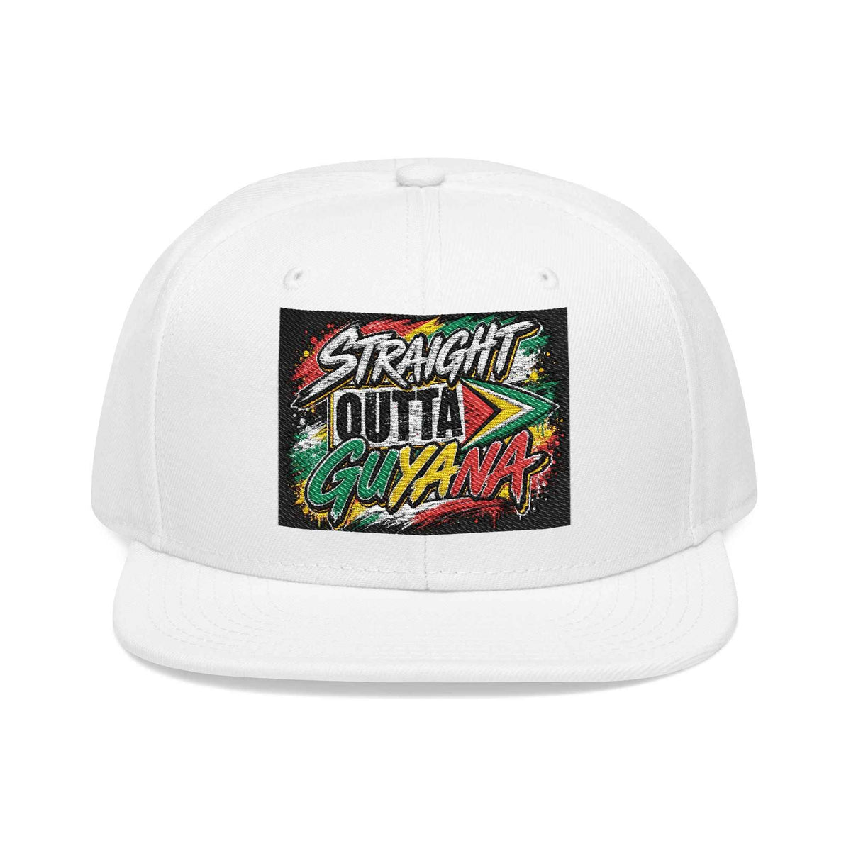 Straight Outta Guyana Snapback Hat, alternate cap view, reference view 23