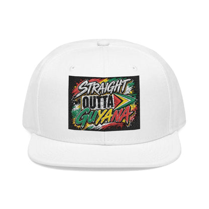 Straight Outta Guyana Snapback Hat, alternate cap view, reference view 23