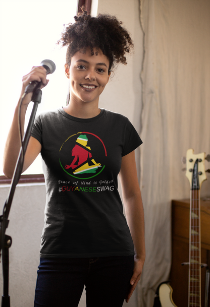 Peace of Mind is Golden Unisex Softstyle T-Shirt by Guyanese Swag