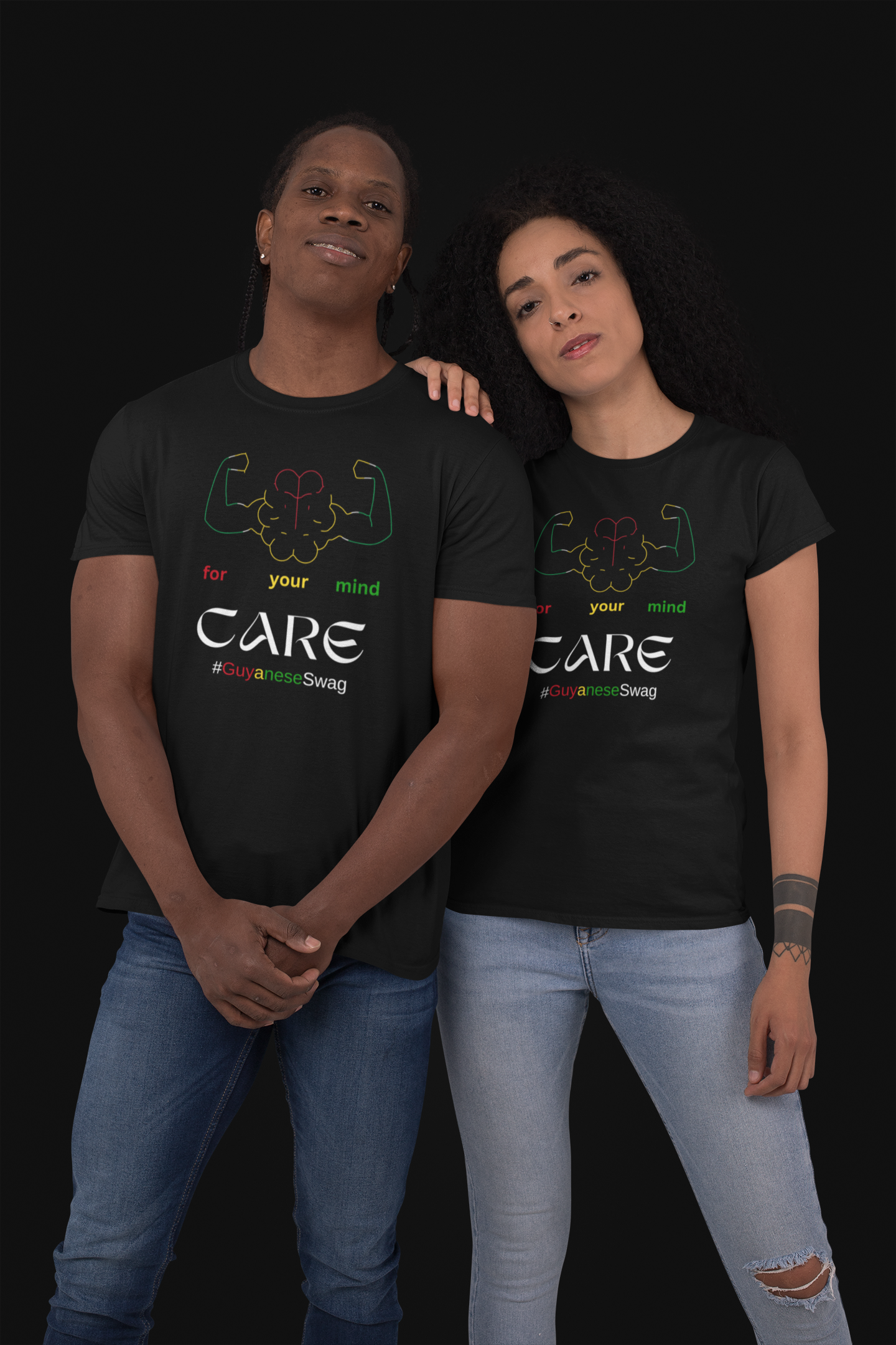 Care For Your Brain Unisex Softstyle T-Shirt by Guyanese Swag