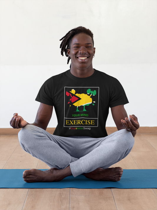 Exercise Your Mind Unisex Softstyle T-Shirt by Guyanese Swag