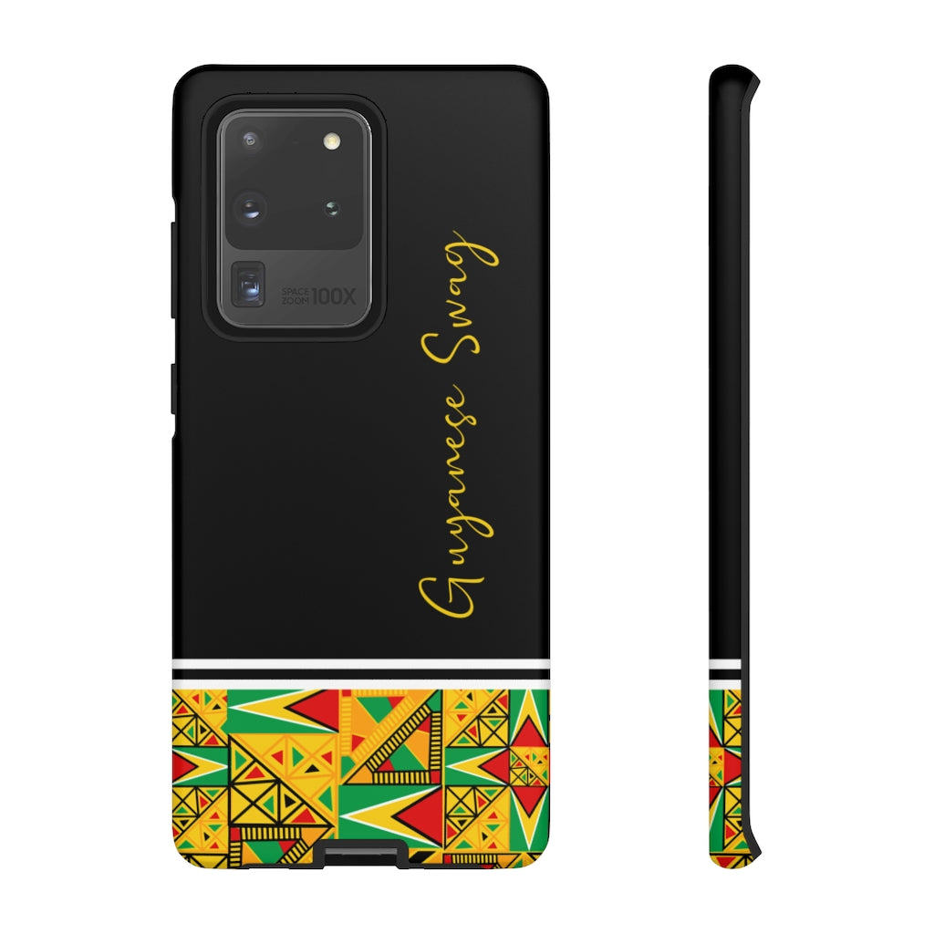 Guyanese Swag Guyana Tribal Print Tough Phone Case.