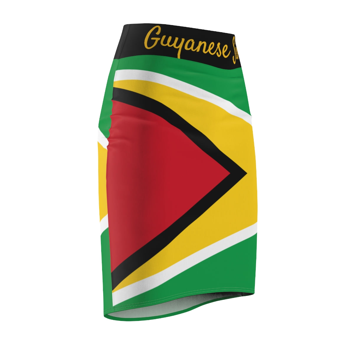 Guyanese Swag Guyana Flag Women's Pencil Skirt.