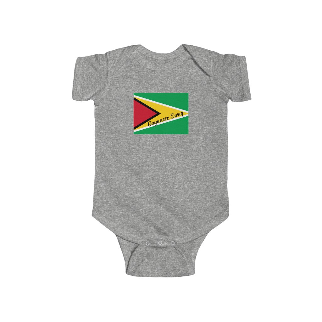 Guyana Flag Infant Fine Jersey Bodysuit.