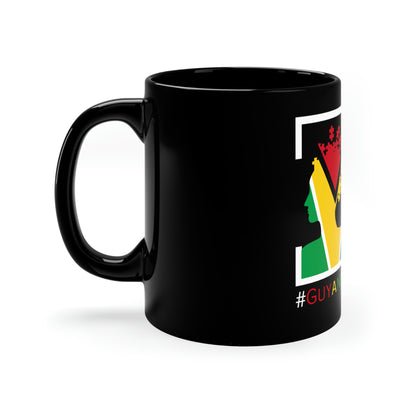 Guyanese Swag "Mental Health Matter" 11oz Black Mug.