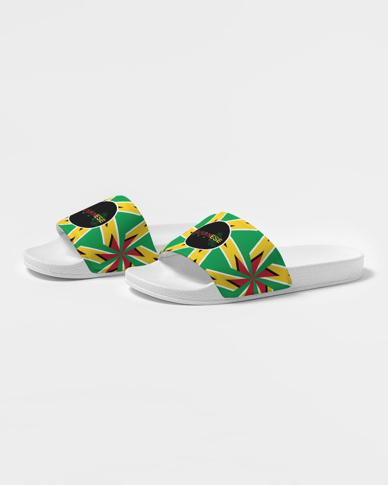 Guyanese Swag Guyana Flag Artistic Men's Slide Sandal.
