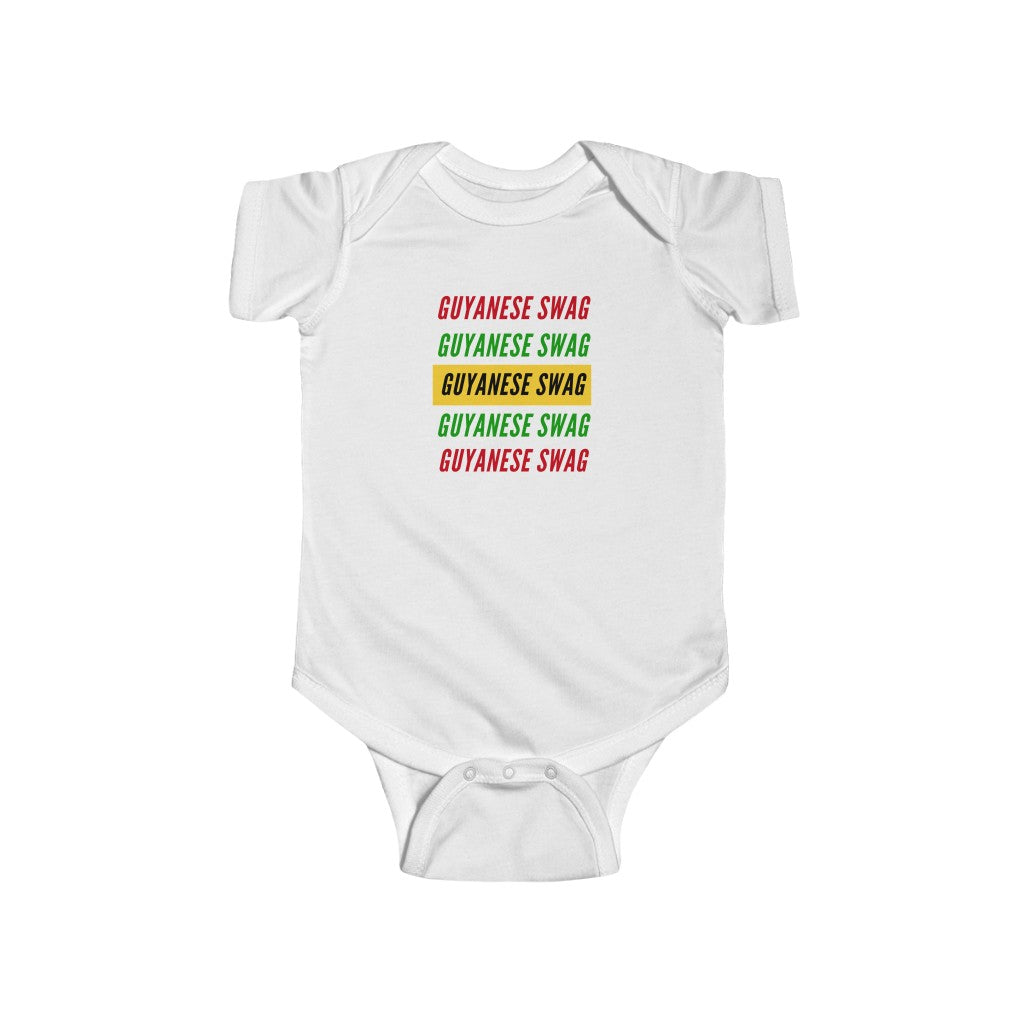 Guyanese Swag Infant Fine Jersey Bodysuit.
