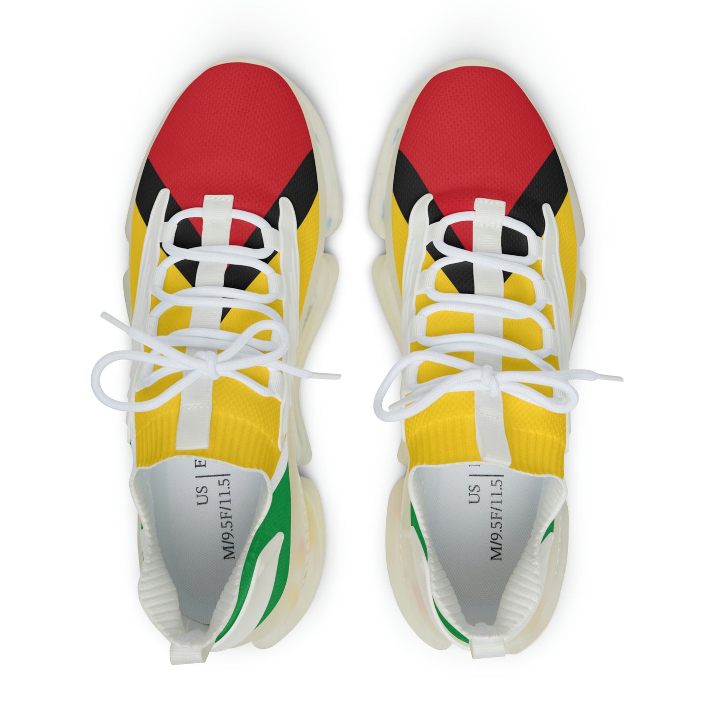 Guyana Flag Men G-Swag Mesh Sport Sneakers.