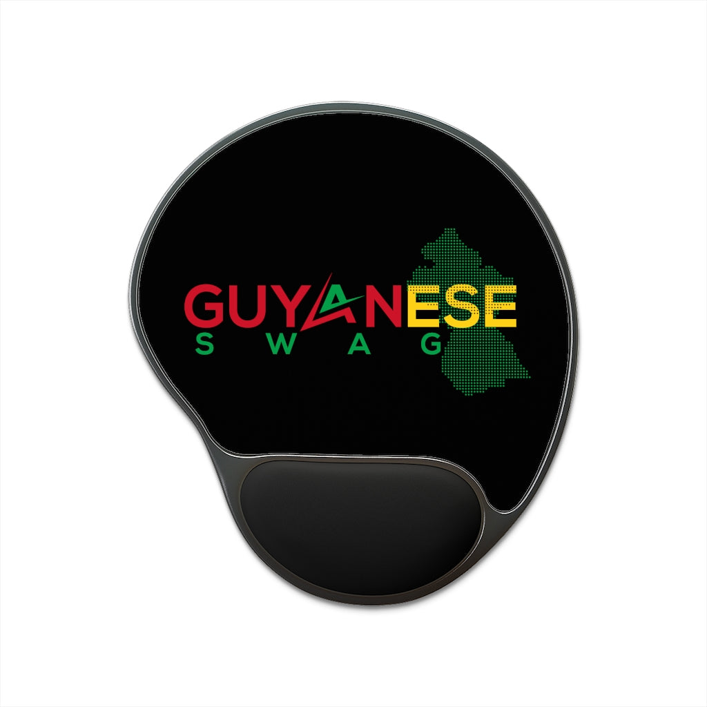 Guyana FlagMouse Pad With Wrist Rest.