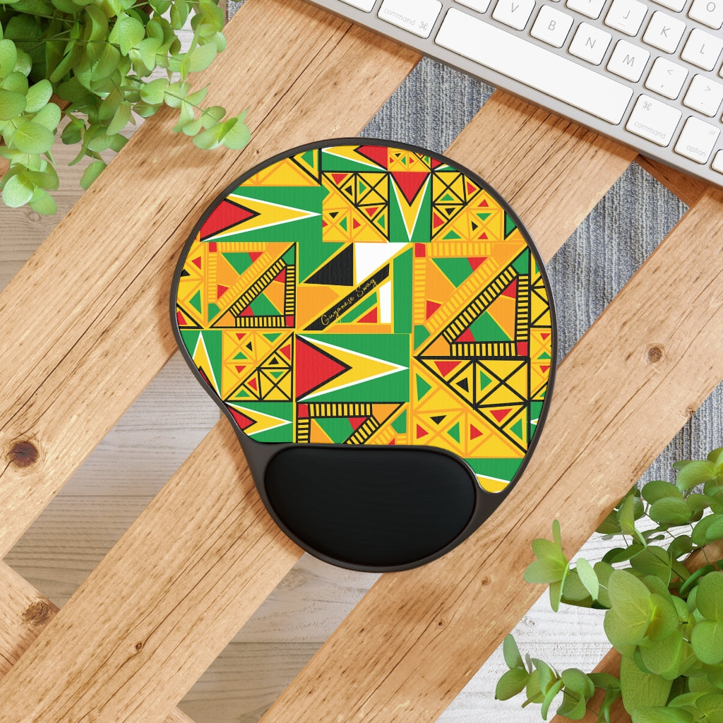 Guyanese Swag Tribal Mouse Pad With Wrist Rest