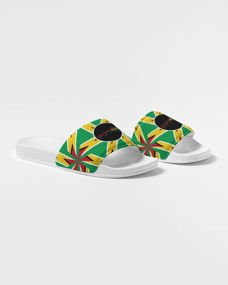 Guyanese Swag Guyana Flag Artistic Men's Slide Sandal.