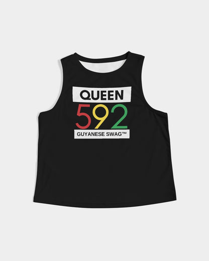 592 Queen Guyanese Swag Women's Cropped Tank - Soft and Comfortable