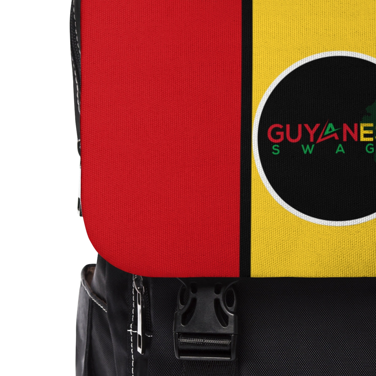 Guyanese Swag Ice Gold Green Guyana Unisex Casual Shoulder Backpack