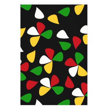 Guyanese Swag Floral Gift Wrapping Paper