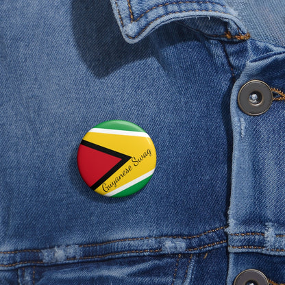 Guyana Flag Pin Buttons