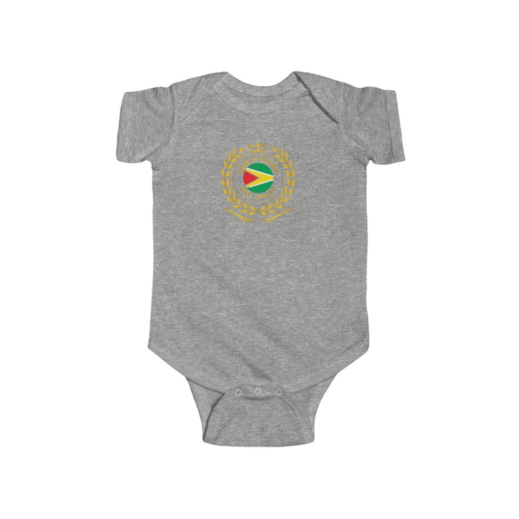 Guyana Crown Flag Infant Fine Jersey Bodysuit