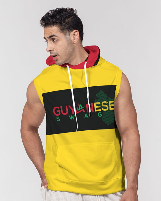 Guyanese Swag Men's Premium Heavyweight Sleeveless Hoodie