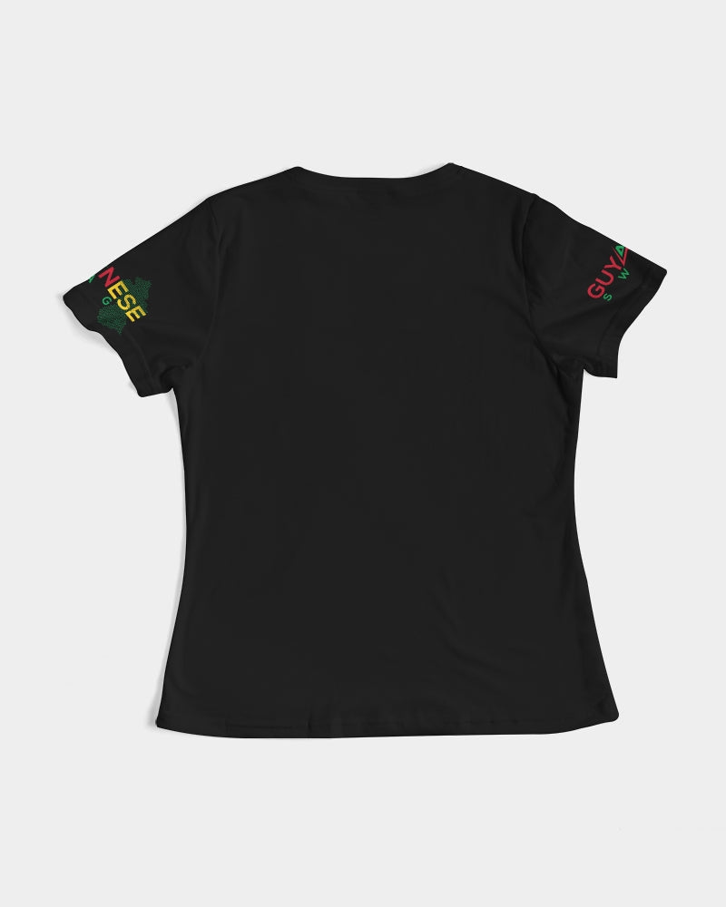 Black 592 Queen Guyanese Swag Women's Short Sleeve Tee